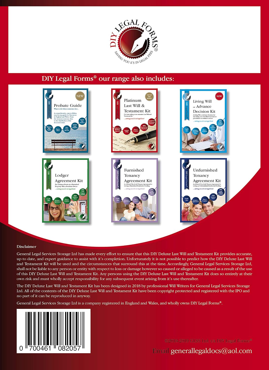 DIY Legal Forms Deluxe Last Will and Testament Kit, 2024-25 Edition. Solicitor Approved. for up to Two People - Image 5