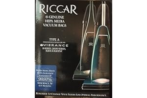 Riccar HEPA Filtration Bags fits Most Vibrance, R-Series, 2000-Series, R20E & R20ENT Series Vacuums Part # RAH-6. (6)