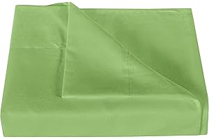 NTBAY King Flat Sheet Only - Brushed Microfiber Flat Sheet - Soft, Wrinkle-Free, Fade-Resistant, Stain-Resistant, Top Sheet, Hotel Quality Flat Bed Sheet, Sage Green