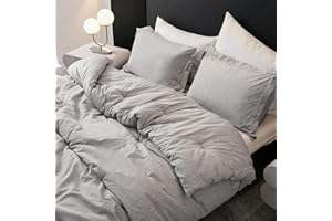 DOWNCOOL Twin/Twin XL Comforter Set, 2 Pieces Grey Bedding Comforter Sets, All Season Twin/Twin XL Comforter, Cationic Dyed Bed Set with 1 Comforter (68"x88") & 1 Pillow Sham (20"x26")