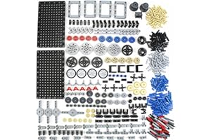 SSHLKBB 510 Pcs Technical Block Technical Parts Pieces Sets Liftarm Beams Bricks Bulk Axles Pins Panels Frame Beams Connectors MOC Buildings Compatible with Major Brands Toys for Boys Adults