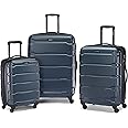 Samsonite Omni PC Hardside Expandable Luggage with Spinner Wheels, Teal, 3-Piece Set (20/24/28)
