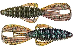 Strike King Rage Bug Fishing Lure, Soft Plastic Grub, Unique Design, Subtle Action
