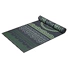Gaiam Premium Print Reversible Yoga Mat, Boho Folk, 5/6mm