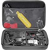 Neewer Estuche de Transporte a Prueba de Golpes Compatible con GoPro Hero 8 Max 7 6 5 4 Negro GoPro 2018 Insta360 DJI AKASO APEMAN Cámara de Acción Campark SJCAM etc. y Accesorios (Negro, Grande)