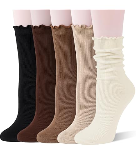 LIXIA Women Thin Merino Wool Crew Socks Cozy Warm Breathable Liners