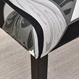 HZDHCLH Stretch Chair Covers Set of 4 Geometry Modern Slipcovers 92% Polyester view 4
