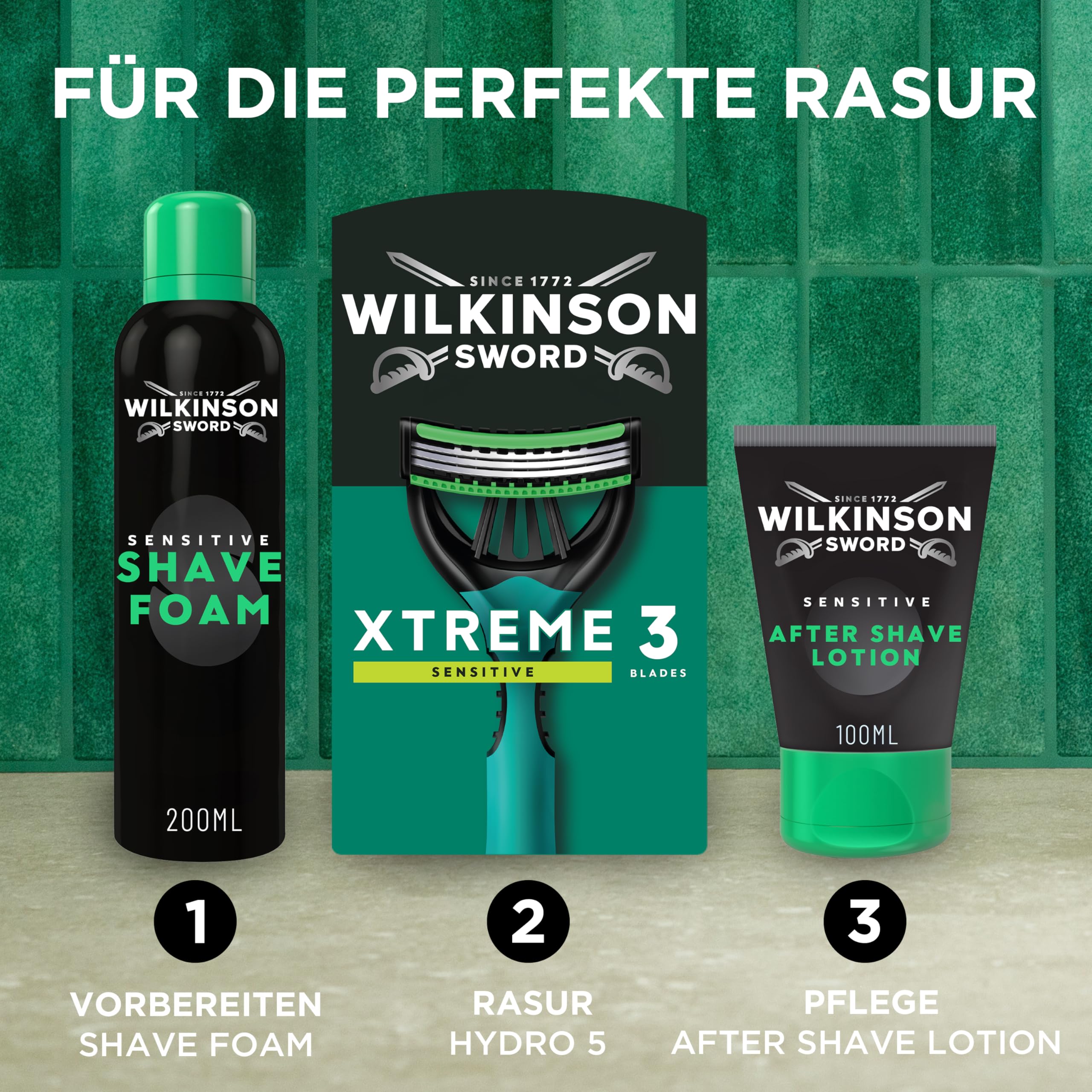 Wilkinson Sword Xtreme 3 Sensitive Einwegrasierer für Männer 16+8 8