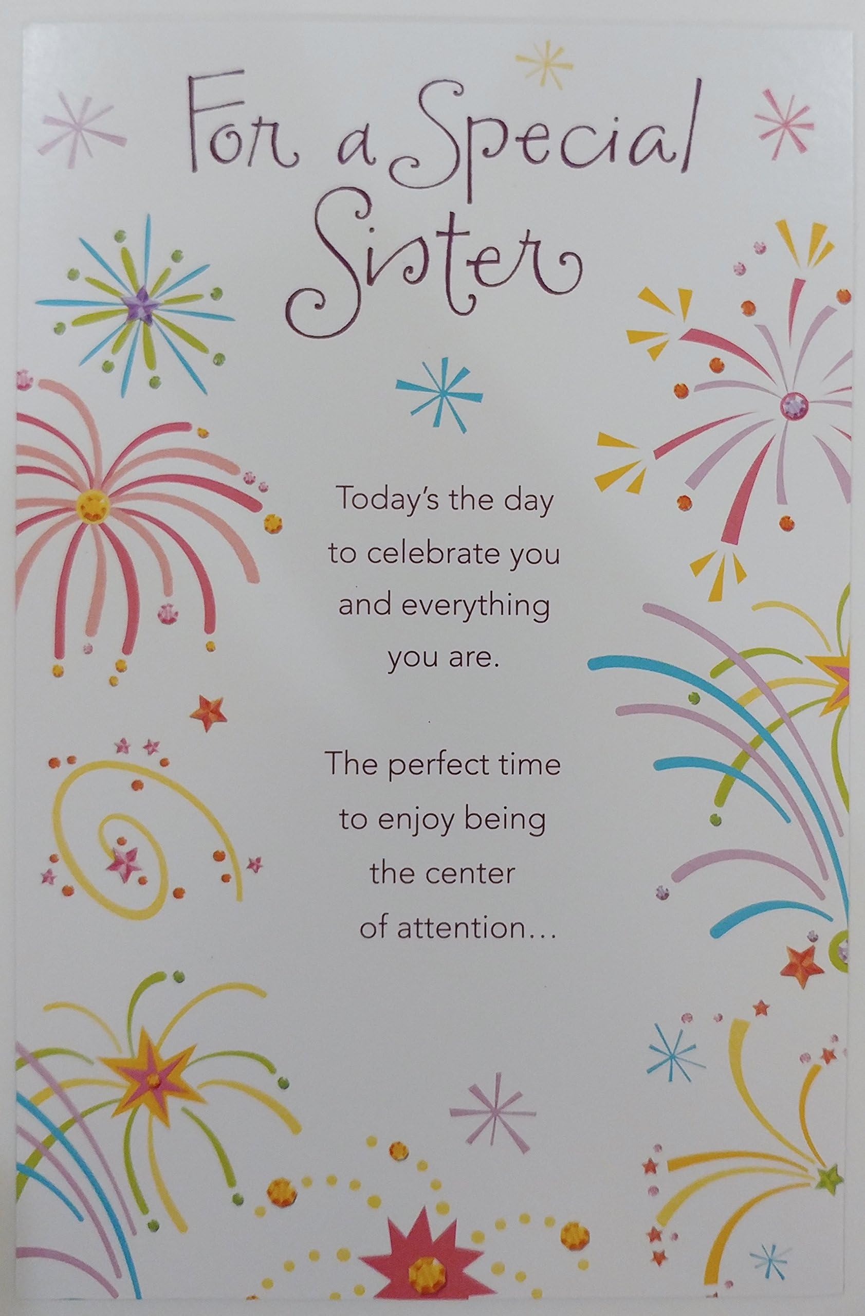 For a Special Sister " Happy Birthday " Greeting Card - Amazing Person You Are