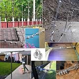 Hyber&Cara 304 Stainless Steel Wire Rope Clip U Bolt Cable Clamp M3 For 3mm view 7