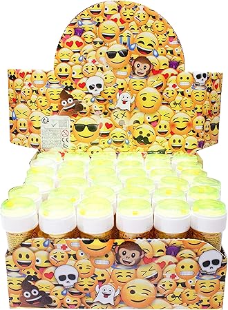 EMOTICONOS Caja 36 Unidades Pompero Burbujas: Amazon.es: Juguetes y juegos