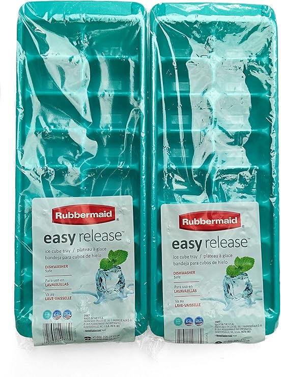 Rubbermaid Easy Release Ice Cube Trays Set of 2 (Teal