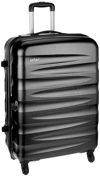 Safari Wedge 65 Cms Polycarbonate Black Check-In 4 wheels Hard Suitcase