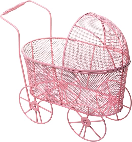 wicker baby carriage basket