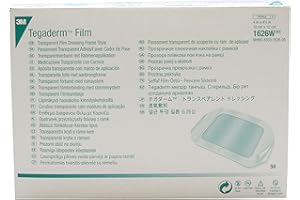 3M Health Care 1626W Tegaderm Film Dressing, Frame Style, Rectangle, 4.75" Width, 4" Length, 4" x 4 3/4", Transparent (Pack o