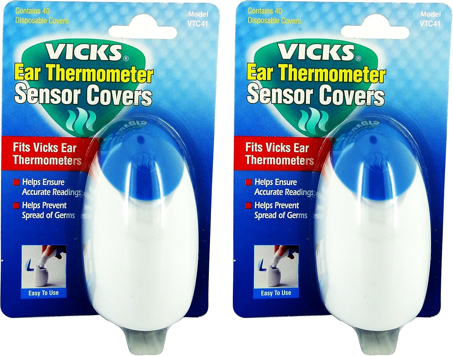 Vicks VTC41 Ear Thermometer Probe Covers 40 pack (2 packs