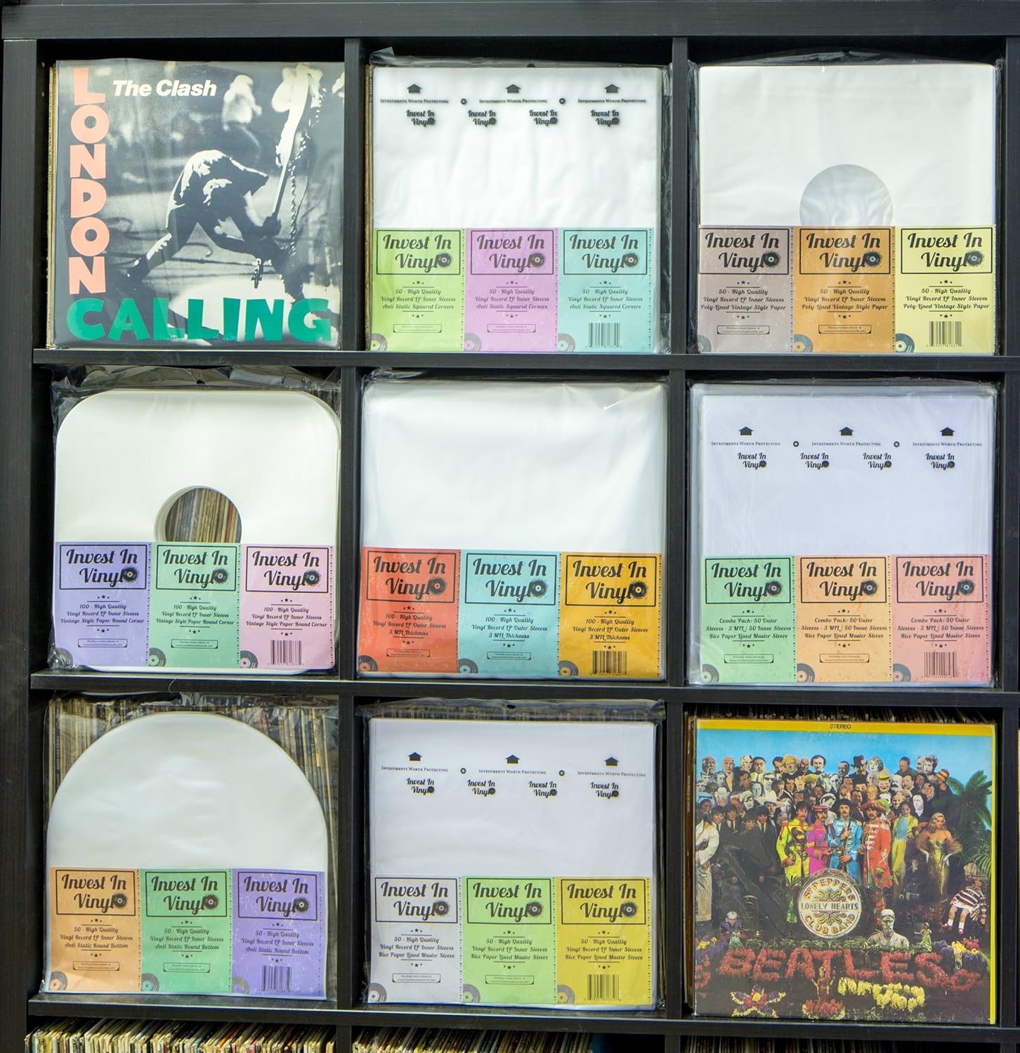 100 LP Vinyl Record Inner Sleeves Heavy Stock Ivory White Paper Rounded Corners Protective 33 RPM 12" Record Sleeves 80 GSM Covers Provide Your LP Collection with the Proper Protection Invest In Vinyl: Home Audio & Theater