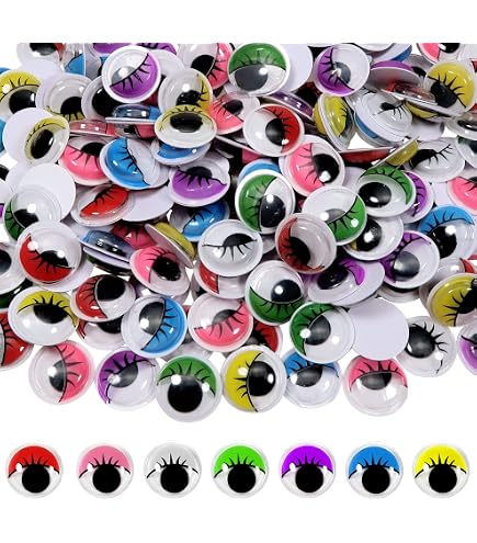 Finest-Folia Cute Eyes Stickers – Pair Of Adhesive Googly Craft Eyes, UV & Weatherproof, R202
