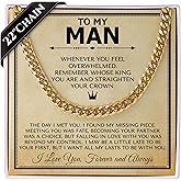 To My Man Steel Cuban Necklace - Meaningful & Romantic Gift