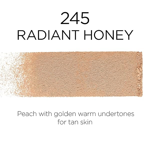 L’OREAL PARIS MAKEUP INFALLIBLE FRESH WEAR FOUNDATION IN A POWDER, UP TO 24H WEAR, WATERPROOF, RADIANT HONEY, 0.31 OZ.