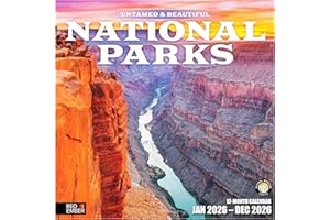 RED EMBER Untamed & Beautiful National Parks 2026 Wall Calendar 12 Month | 12" x 24" Open | Thick & Sturdy Paper | Giftable | Calendar 2026