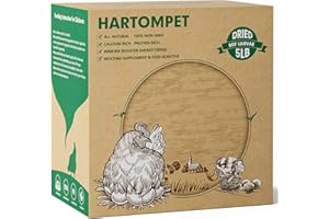 HARTOMPET 5LB Non-GMO Dried Black Soldier Fly Larvae, Superior Calcium Boost for Chickens, Better Than Dried Mealworms, Poultry Feed Ideal for Molting & Laying Hens, Wild Birds, Ducks | Top Grade BSF