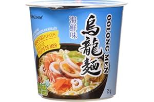Nongshim Oolong Men Seafood Cup (6 X 75 Grams)Net Wt (450 Grams), Seafood, 450 Grams