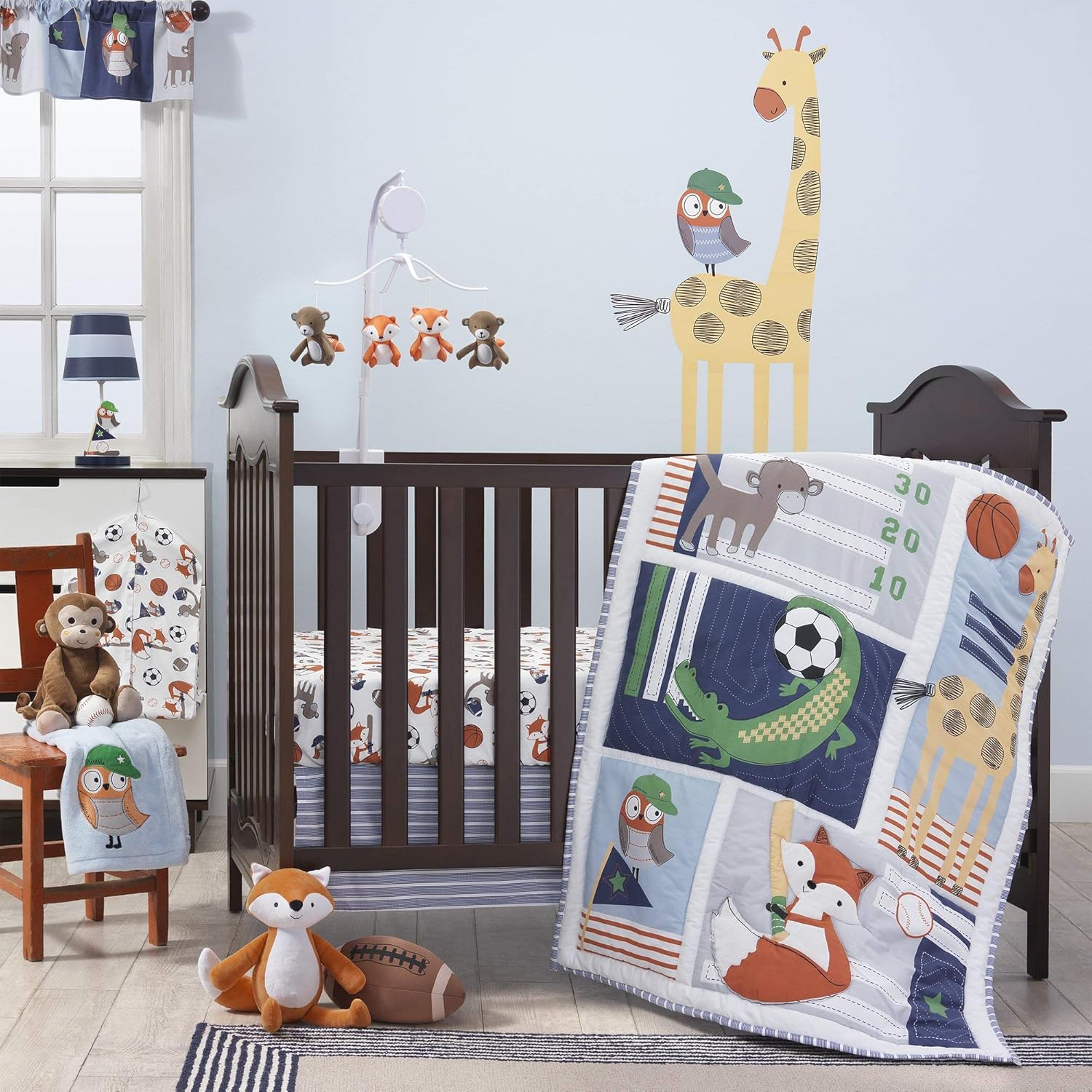 all star crib bedding