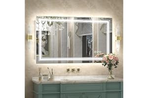 GOLOMO 40x24 LED Bathroom Mirror with Lights, LED Dimmable Vanity Mirror for Wall, Backlit and Front Lighted Mirror, Anti-Fog, Shatte-rpoof (Horizontal/Vertical)