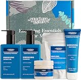 Nurture by Nature Men's Body Care Gift Set 5pc Energizing Body Wash Shampoo view 1