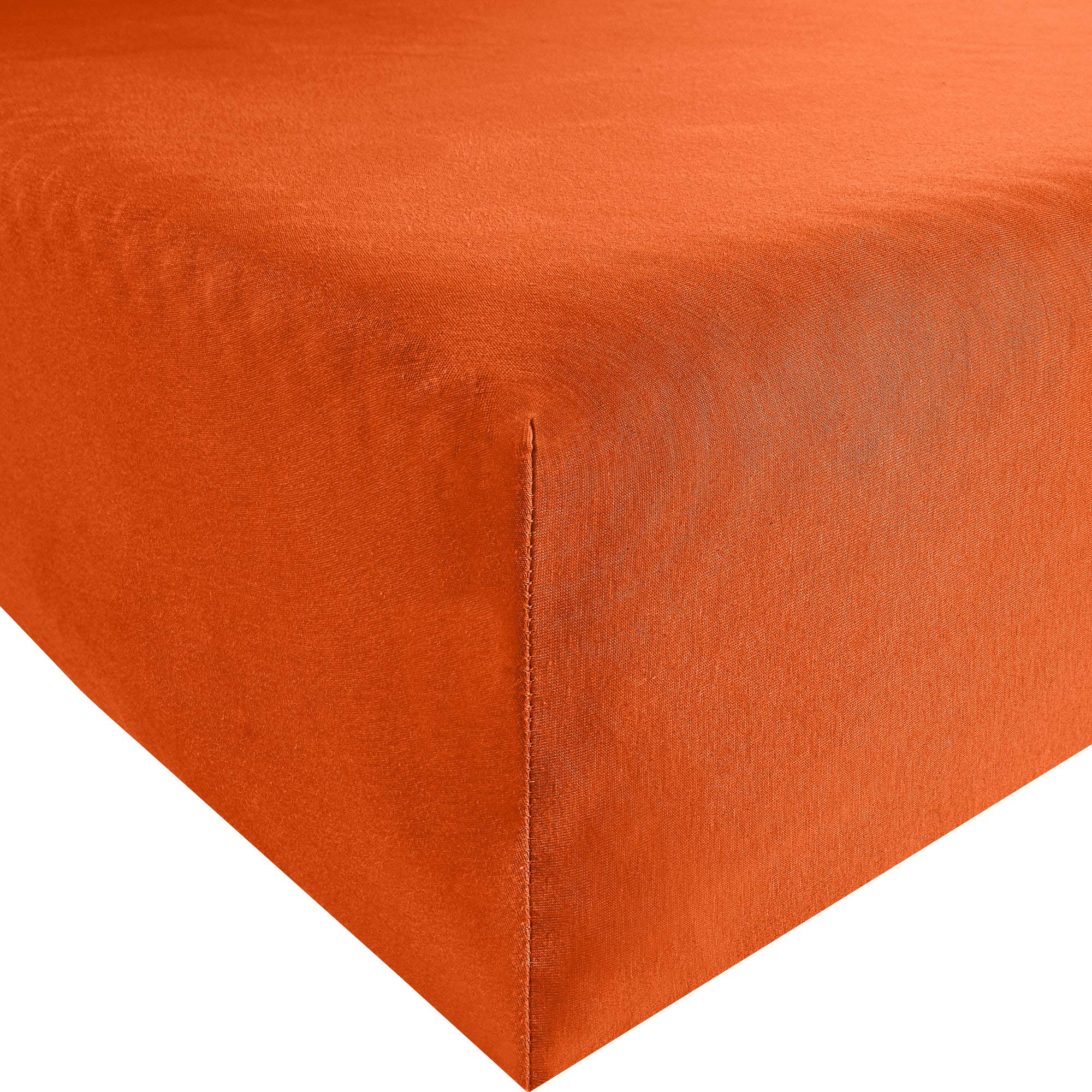 Bassetti O1/893 9235160 Fitted Sheet 90 x 190 cm / 100 x 220 cm Apricot Cotton/Elastane
