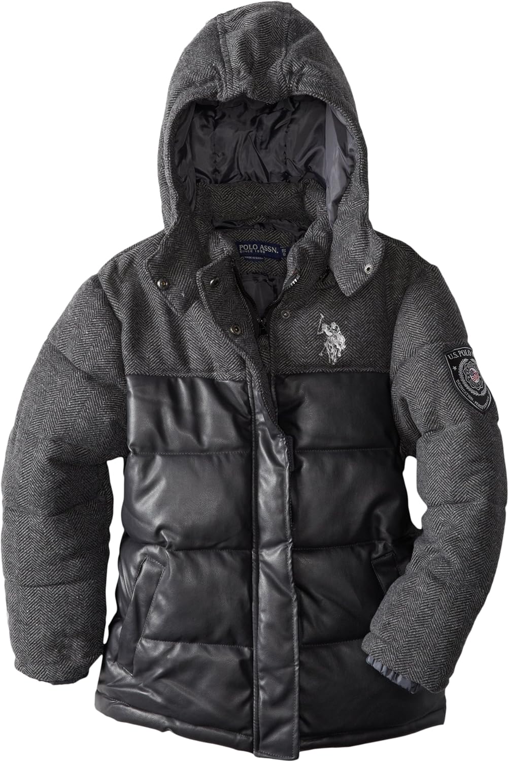 U.S. Polo Assn. Big Boys' Bubble Jacket Down Alternative