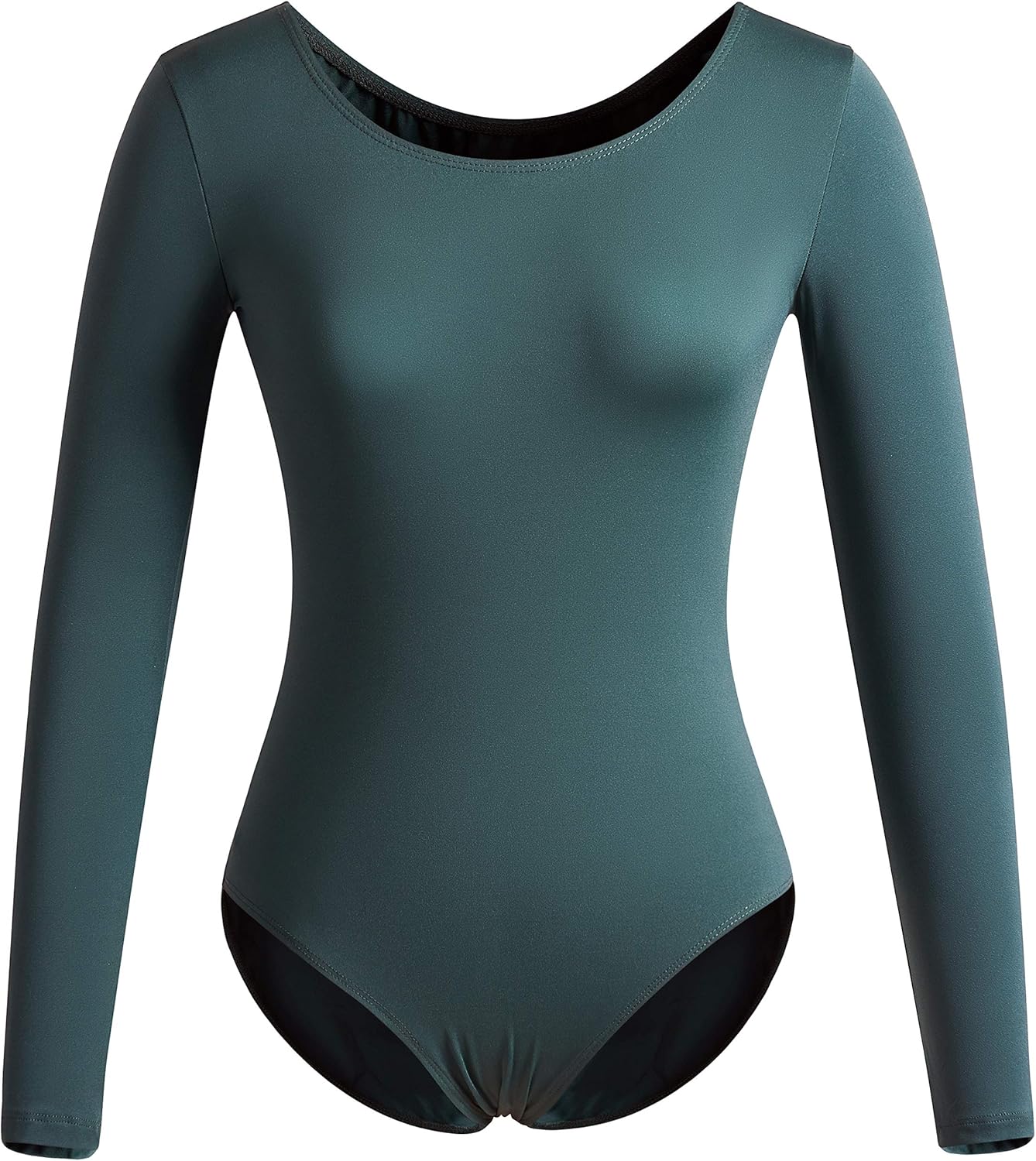 DANSHOW Women Long Sleeve Dance leotards for Ballet Adult lady Train top: Clothing