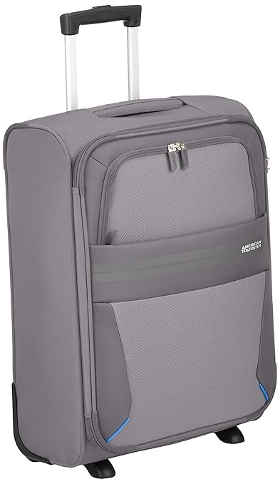title=American Tourister Summer Voyager Bagaglio A Mano, 55 cm, 38.5 litri, Volt Grey