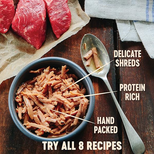 WELLNESS CORE SIGNATURE SELECTS SHREDDED ADULT CANNED WET CAT FOOD, NATURAL, PROTEIN RICH, GRAIN FREE, CHICKEN AND BEEF ENTRÉE RECIPE, 2.8 OZ, PACK OF 12 CANS