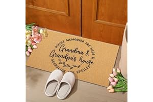Tinideya Christmas Nana Papa Welcome Doormat for Grandma Grandparents Gifts, Gigi Mimi Gifts from Grandkids Granddaughter for Modern Farmhouse Mat Decor(Grandma,29 x 17 Inch)