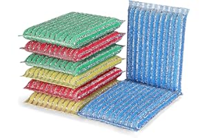 Premium 8-Pad Sponges Kitchen - Upgraded Dish Sponge, Scrubber, Brush, Ideal for Dishes, Pots, Sink