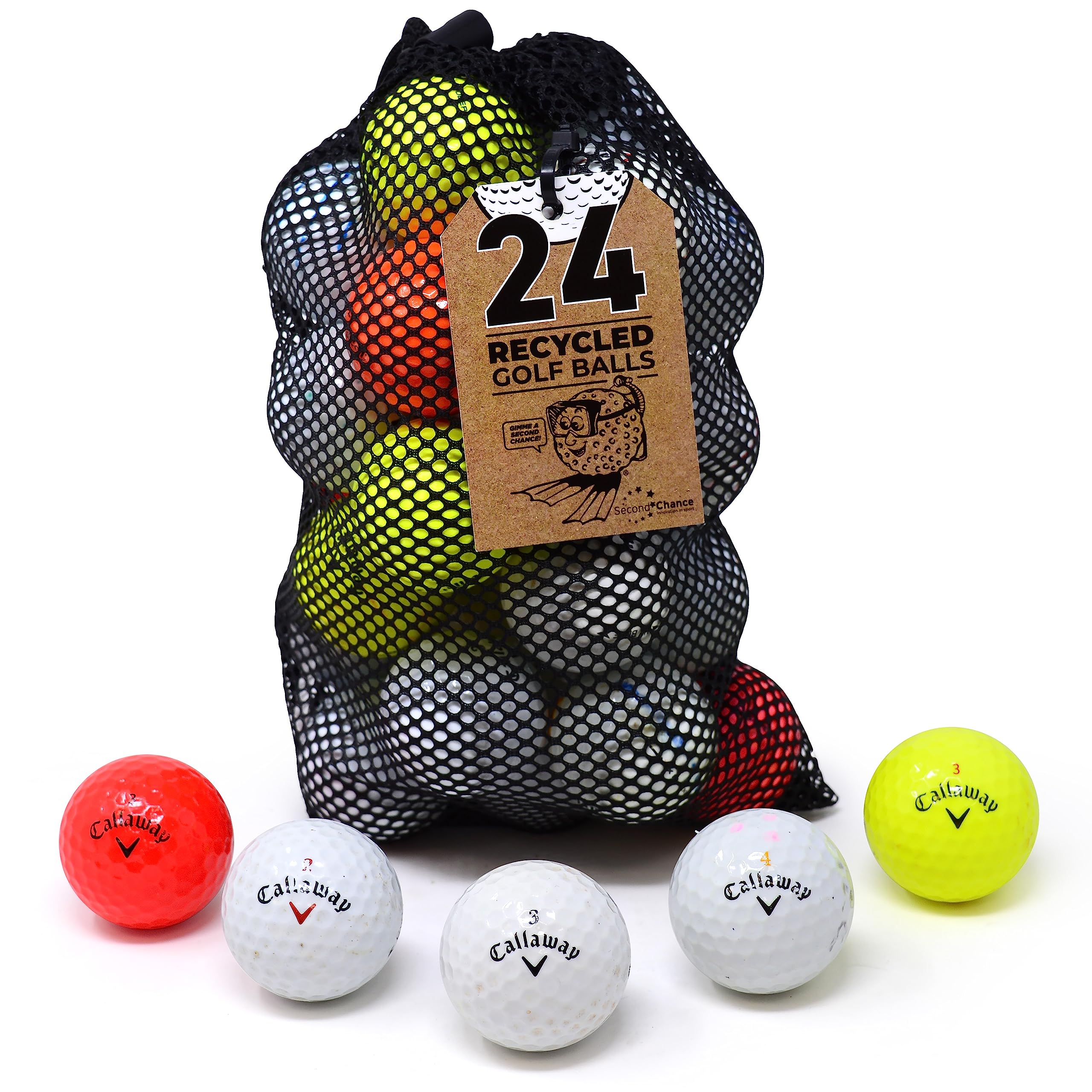 Second Chance Callaway 24 Assorted Model Lake Golf Balls (Grade B)