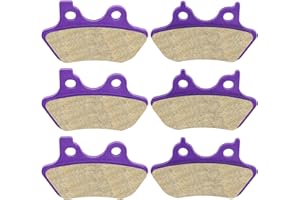 SCITOO Carbon Fiber Brake Pads Fit for 00-03 Dyna, 00-05 Glide, 00-07 Road King, 06 Street Glide