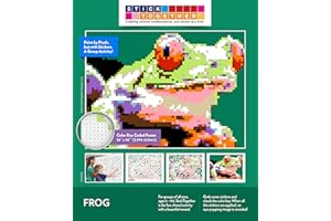 STICKTOGETHER Huge Mosaic Puzzle Poster Kits | Group Project | No Mess Paint by Sticker | Stay at Home Activity | Classroom | One Sticker at a Time! | Large Frog | Learning Fun | 40” X 36” Giant Poster