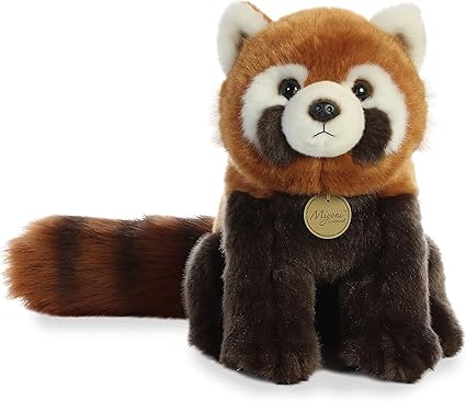 peluche de panda rojo
