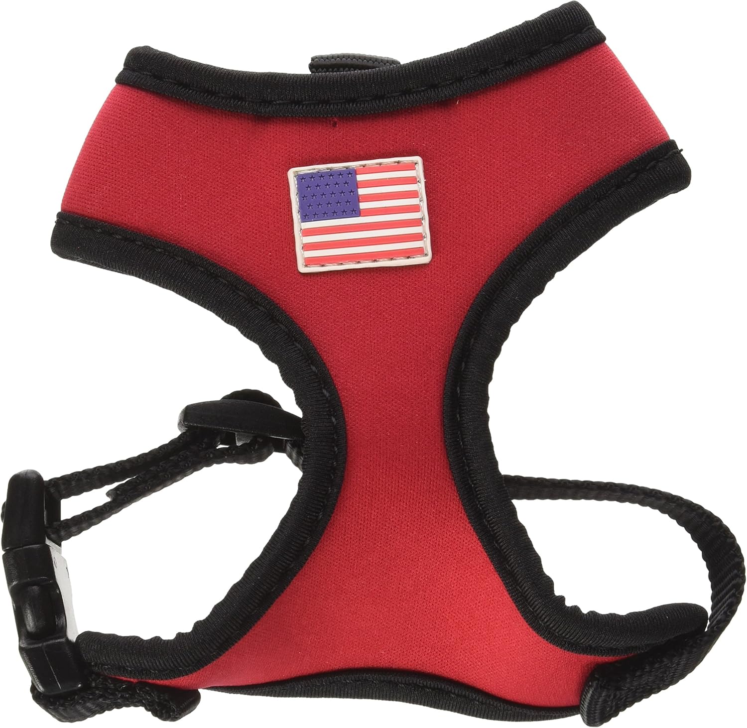 Casual Canine Neoprene Dog Harness, XSmall, True Red