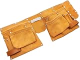 Amtech N0900 Heavy Duty Leather Tool Belt 11 Pocket view 1