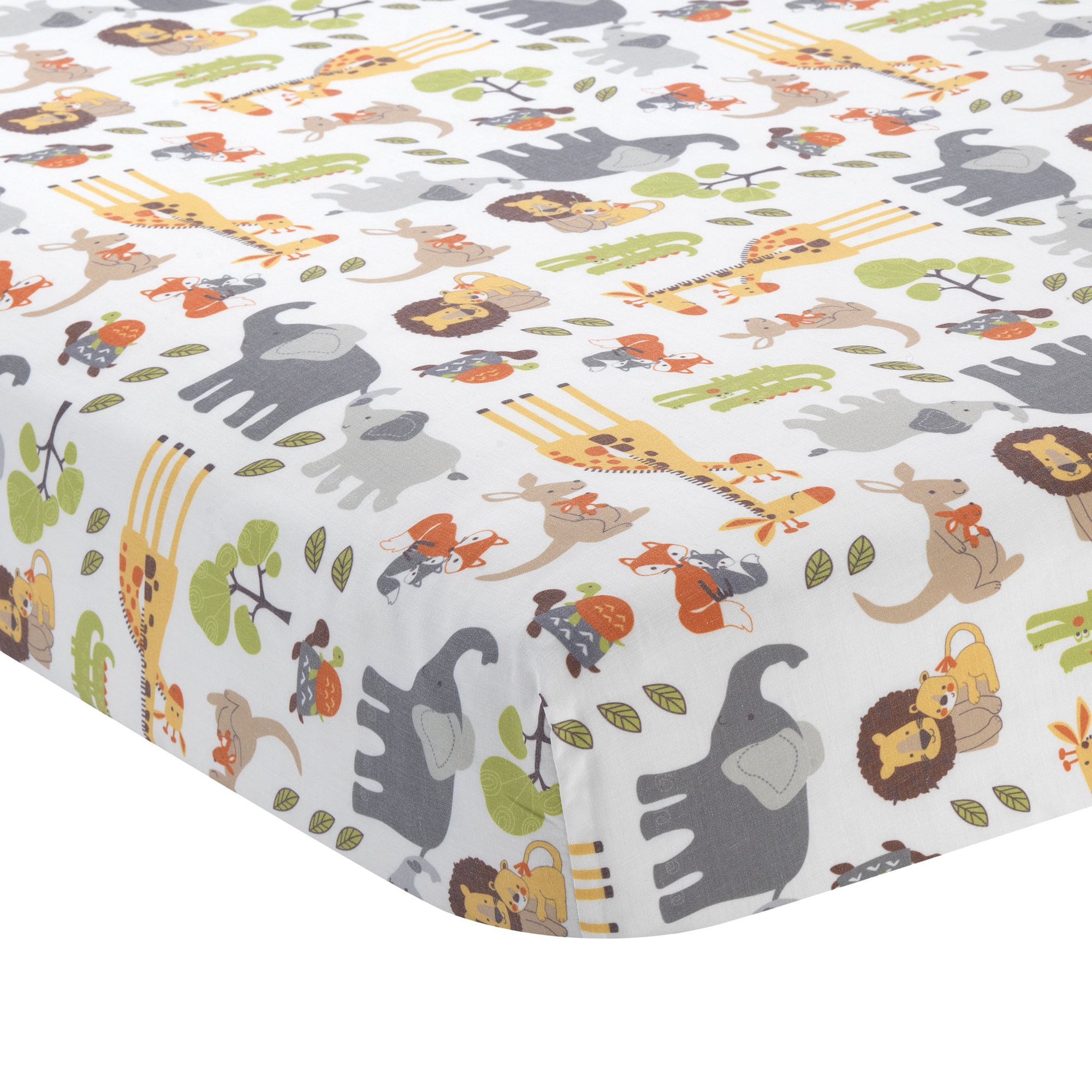 Lambs Ivy Two of A Kind Noah'S Ark Animals 4 Piece Crib Bedding Set, Blue/Gray 84122682047 eBay