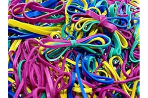 YEEWENMO Rubber Bands Assorted Sizes(#64 & #33), Colored Latex Free Rubber Band Bulk Thick, Mixed Dimensions Size 64 & Size 33 Strong Elastic Bands for Office Files Bank Money Document Bills, 1/4 Pound