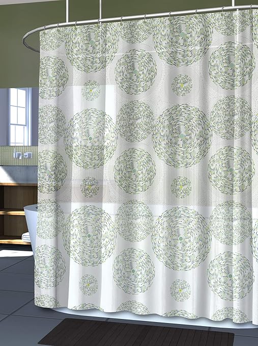 Amazon Com Splash Home Eva 5g Mozaik Curtain Liner Design For