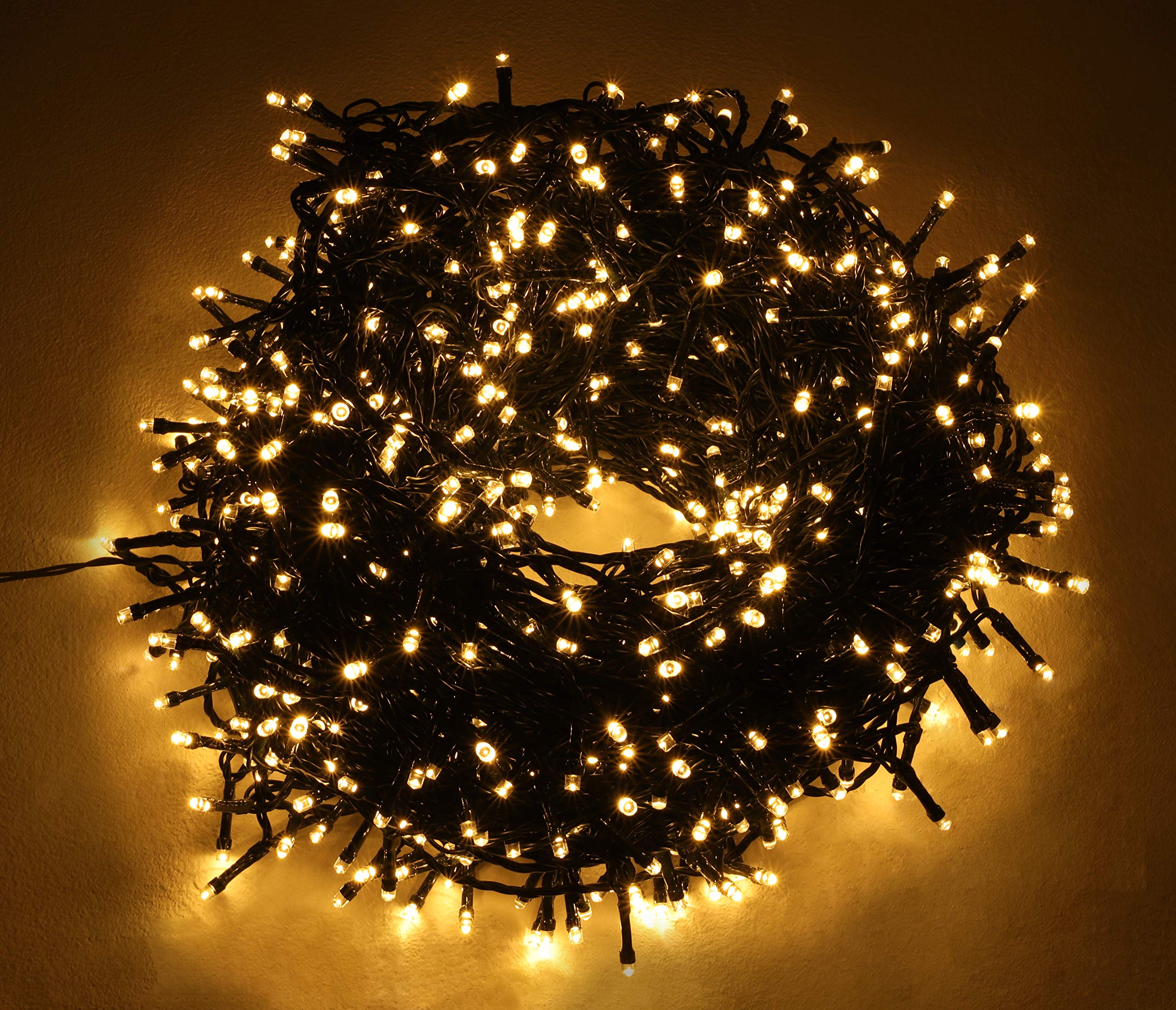 Christmas Concepts® 1000 Warm White Super Bright LED Multi Function String Lights - Indoor/Outdoor Lights