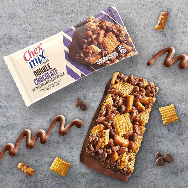 CHEX MIX TREAT BARS, DOUBLE CHOCOLATE, SNACK BARS, 6 CT