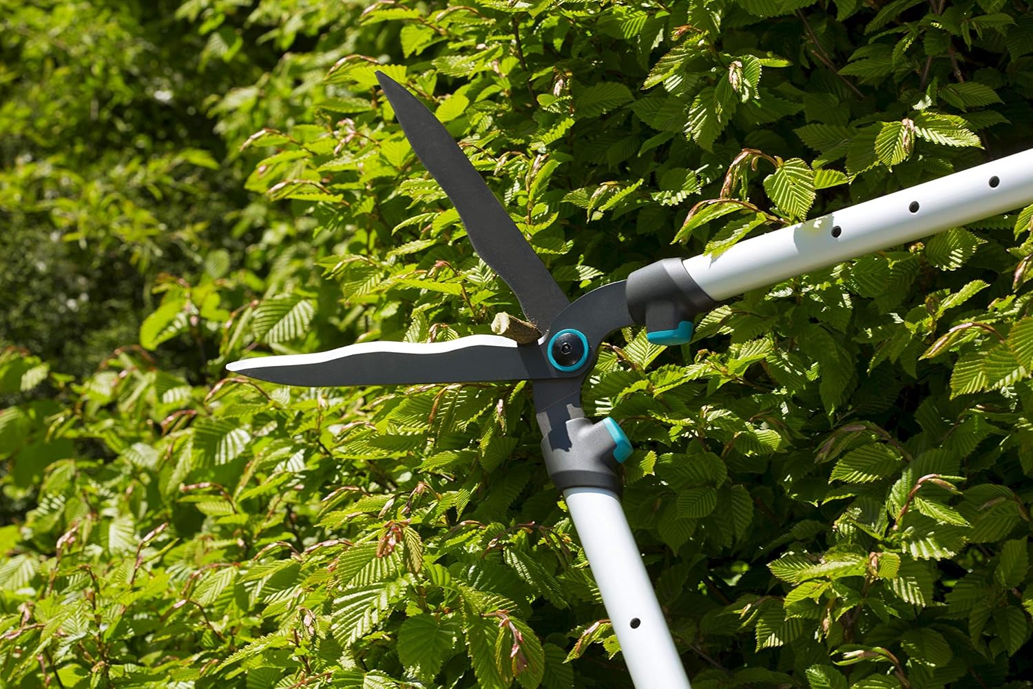 Gardena TeleCut Hedge Shears Turquoise Black, Turquoise, Black, Grey, Orange, 23 cm - Image 5