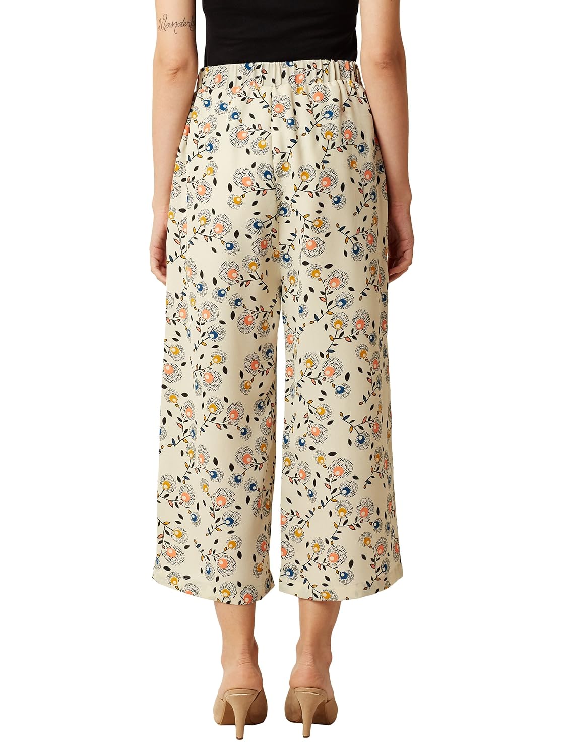 miss chase women's multicolored printed culottes